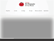 Tablet Screenshot of eltomatedelasrozas.com